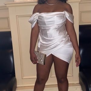 White cocktail dress